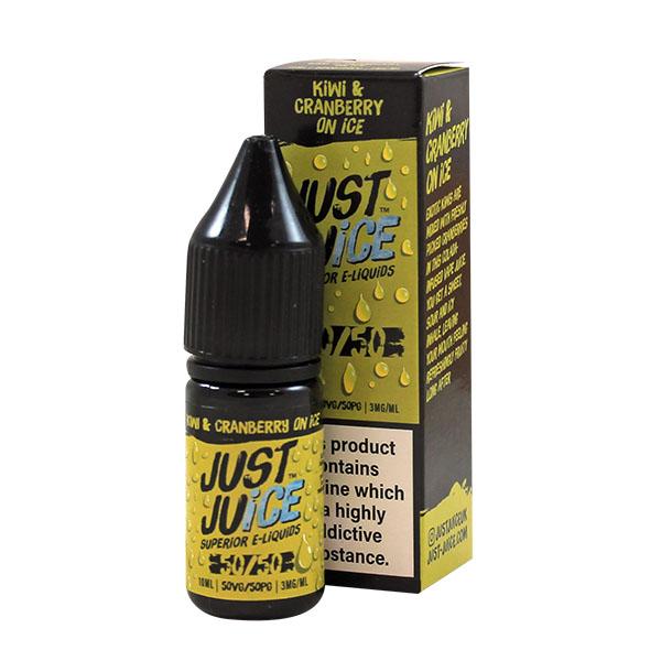 Just Juice 50/50 Kiwi & Cranberry on Ice 10ml ...