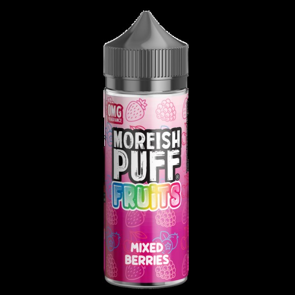 Moreish Puff Fruits Mixed Berries 0mg 100ml Short ...