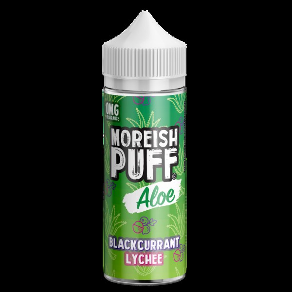 Moreish Puff Aloe Blackcurrant Lychee 0mg 100ml Sh...