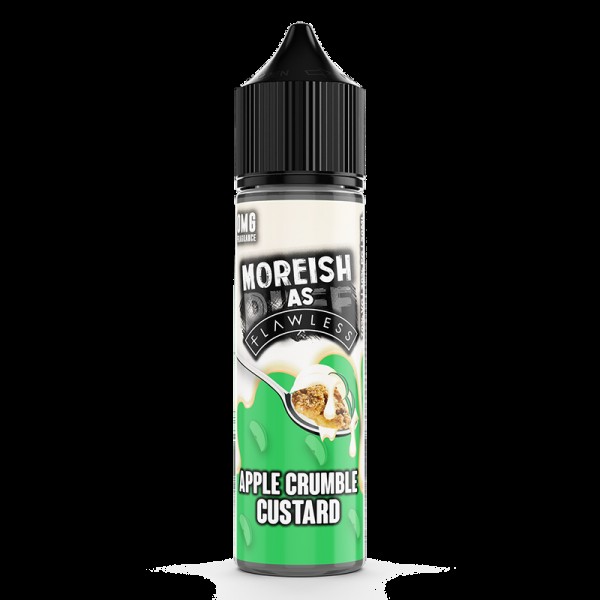 Moreish as Flawless Apple Crumble 0mg 50ml Short Fill E-Liquid