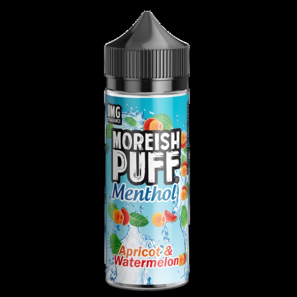 Moreish Puff Menthol Apricot & Watermelon 0mg 100ml Short Fill E-Liquid