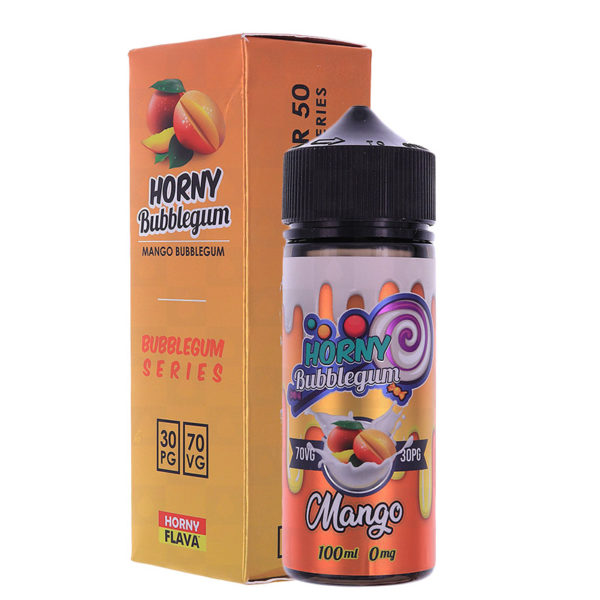 Horny Flava Mango Bubblegum E-Liquid 100ml Short F...