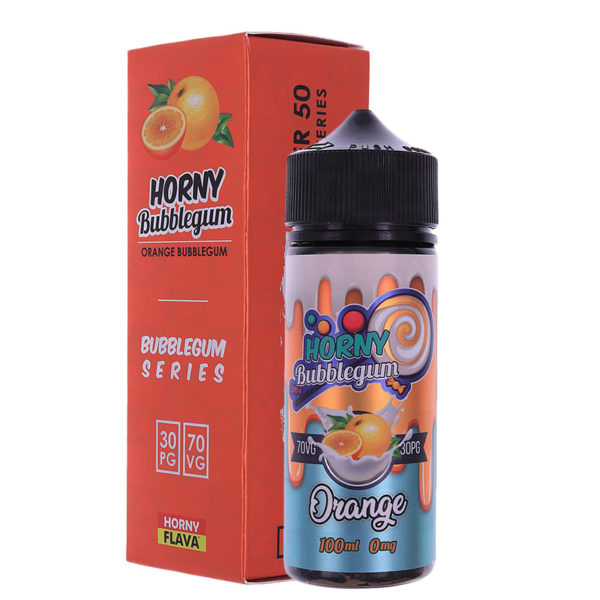 Horny Flava Orange Bubblegum E-Liquid 100ml Short ...