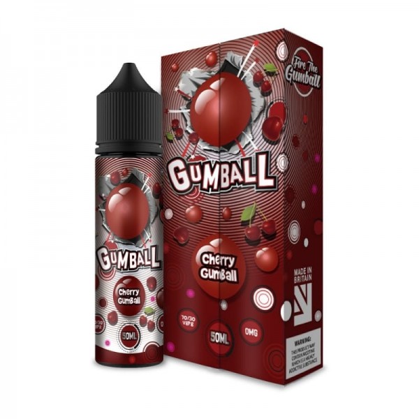 Liquavape Slushie Gumball: Cherry Gumball 50ml Short Fill