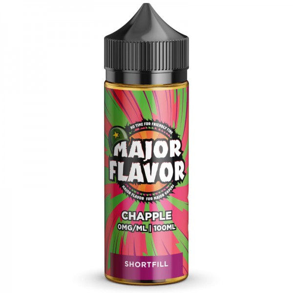 Major Flavour Chapple 0mg 100ml Short Fill E-Liquid