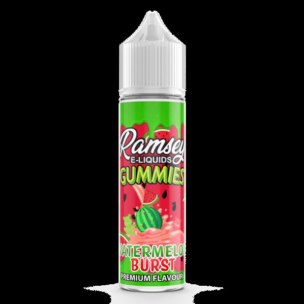 Ramsey E-Liquids Gummies: Watermelon Burst 0mg 50m...