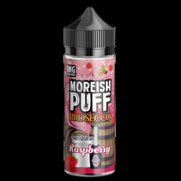 Moreish Puff Prosecco Raspberry 0mg 100ml Short Fi...