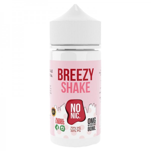 Milkshake E-liquids Breezy Shake 0mg 80ml Short Fi...