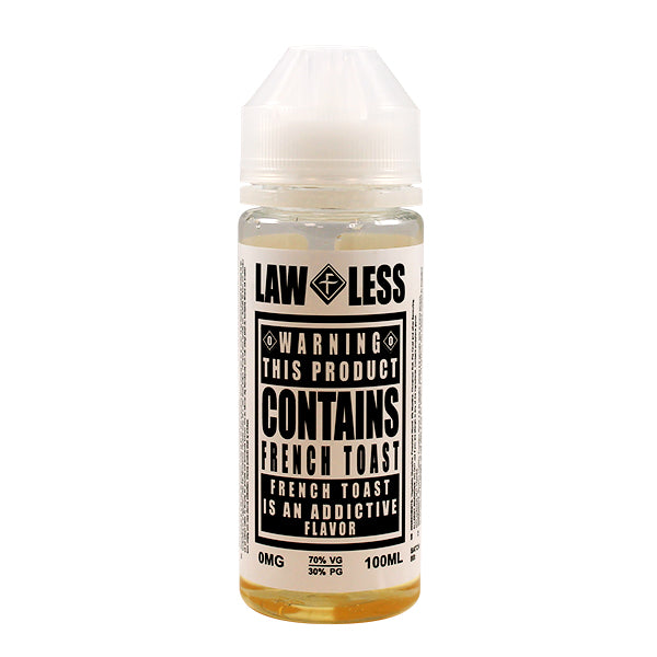 Flawless Law Less: French Toast E-liquid  100ml Short Fill