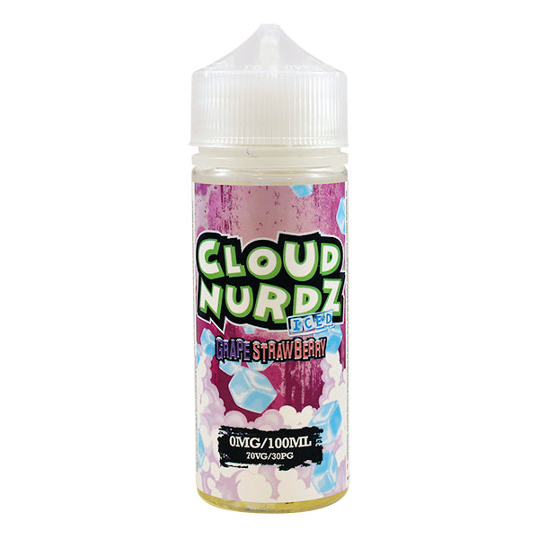 Cloud Nurdz Grape Strawberry Iced 100ml Short Fill