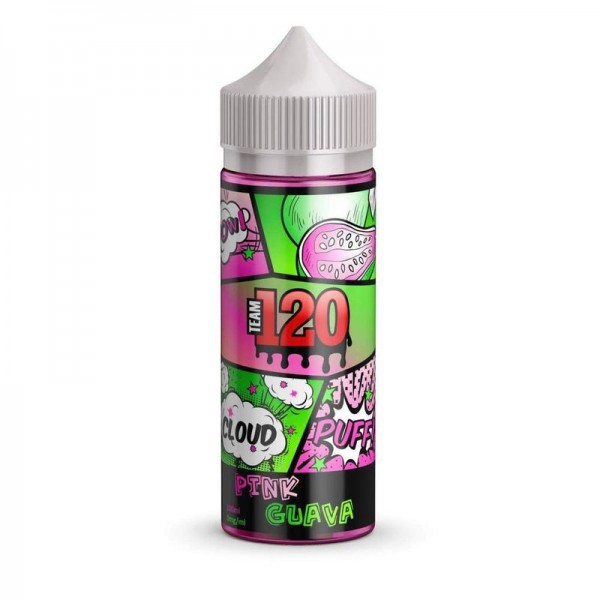Team 120 Pink Guava E-liquid 100ml Short Fill