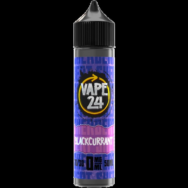 Vape 24 Sherbet: Blackcurrant 0mg 50ml Short Fill ...