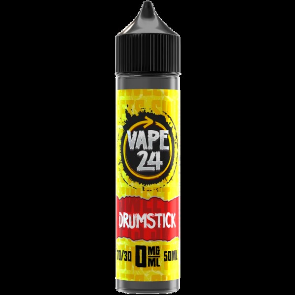 Vape 24 Sweets: Drumstick 0mg 50ml Short Fill E-Li...