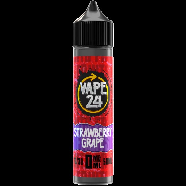 Vape 24 Fruits: Strawberry Grape 0mg 50ml Short Fi...