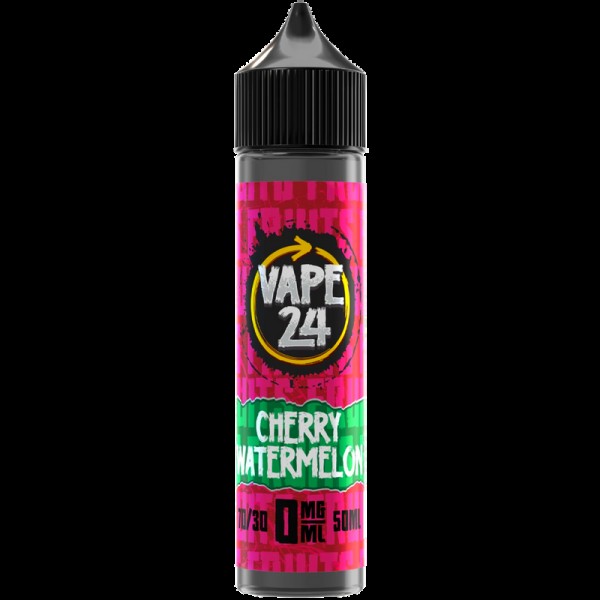 Vape 24 Fruits: Cherry Watermelon 0mg 50ml Short F...