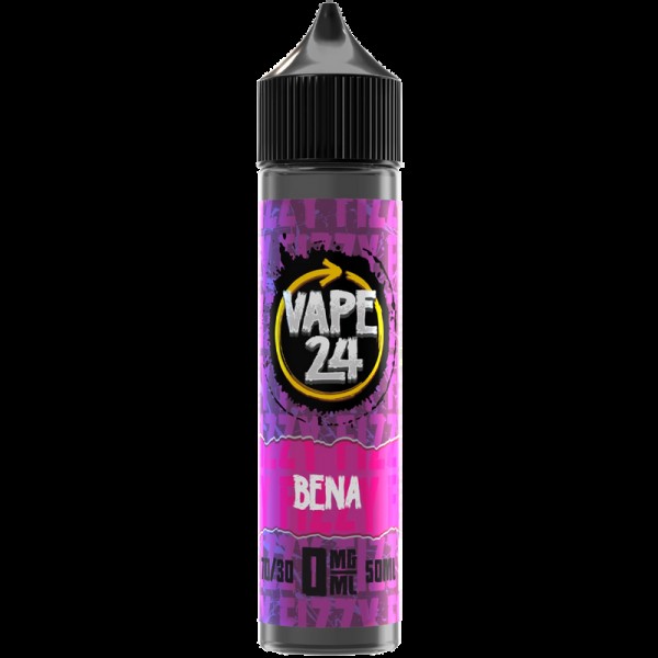 Vape 24 Fizzy: Bena 0mg 50ml Short Fill E-Liquid