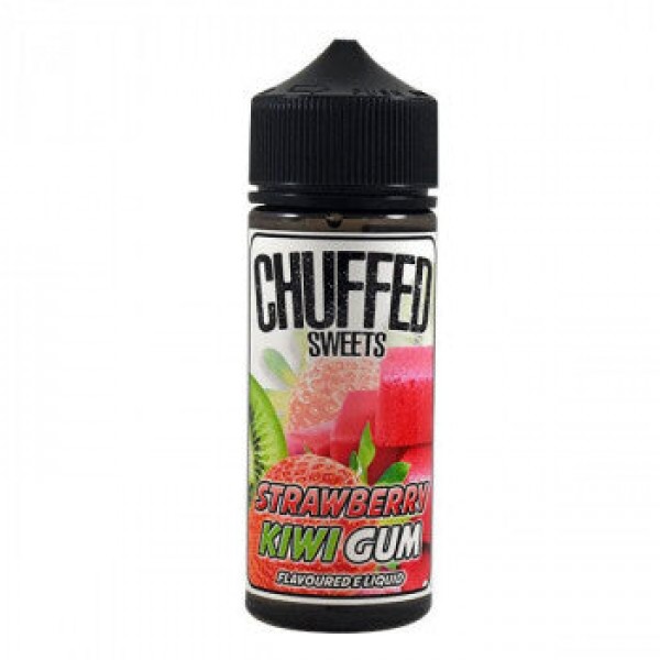 Chuffed Sweets: Strawberry Kiwi Gum 0mg 100ml Shor...