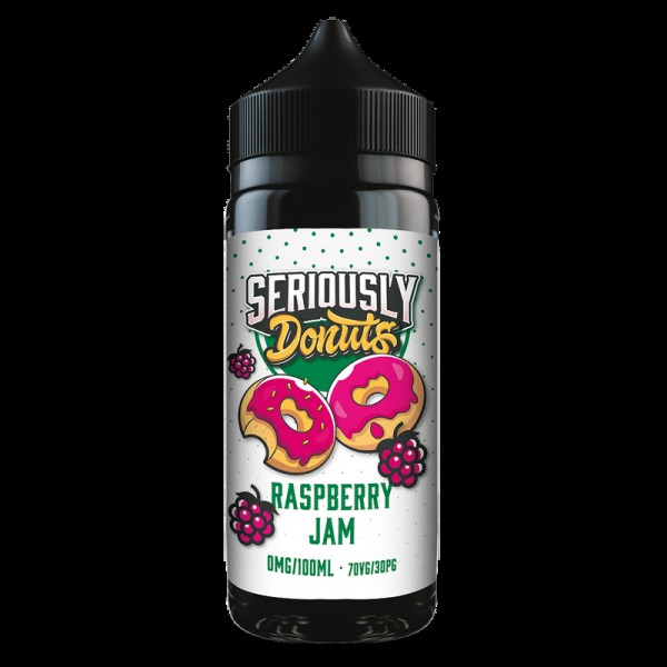 Doozy Vape Seriously Donuts: Raspberry Jam 0mg 100ml Short Fill E-Liquid