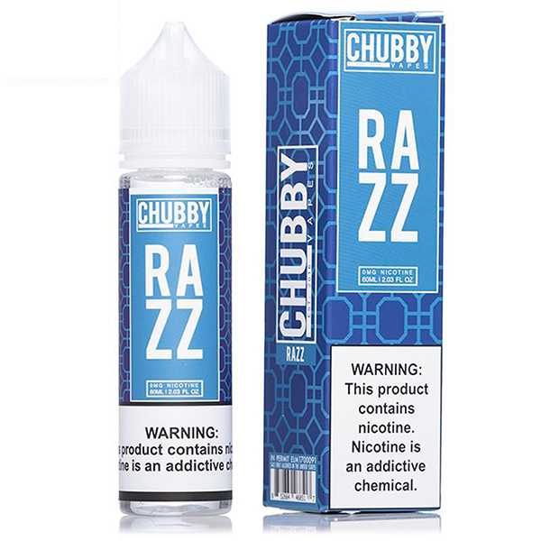 Chubby Bubble Vapes Razz E-Liquid 50ml Short Fill