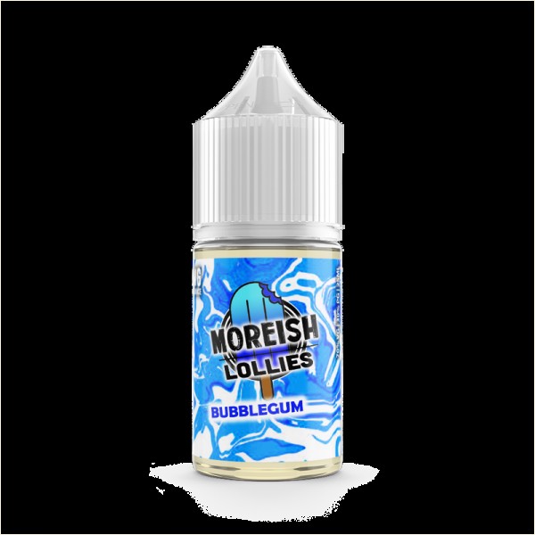 Moreish Puff Lollies Bubblegum 0mg 25ml Short Fill...