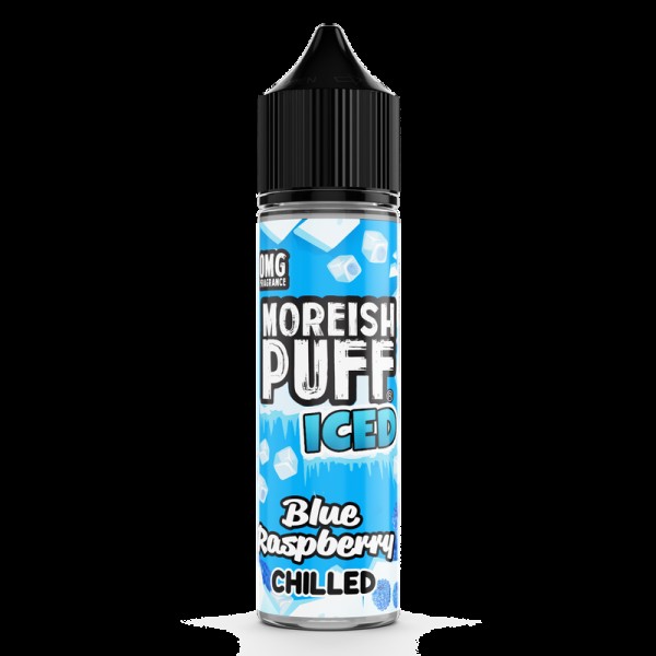 Moreish Puff Iced: Blue Raspberry Chilled 0mg 50ml Short Fill E-Liquid