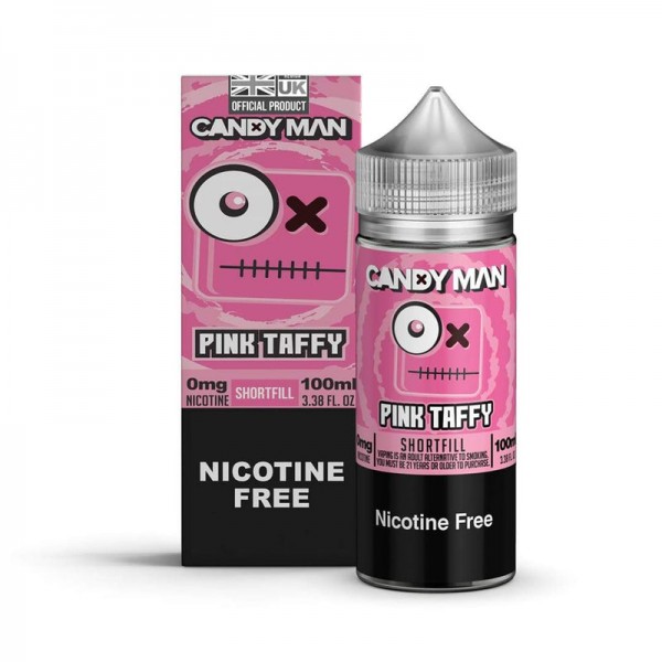 Candy Man Pink Taffy 0mg 100ml Short Fill E-Liquid
