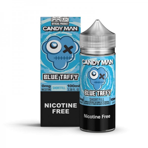 Candy Man Blue Taffy 0mg 100ml Short Fill E-Liquid