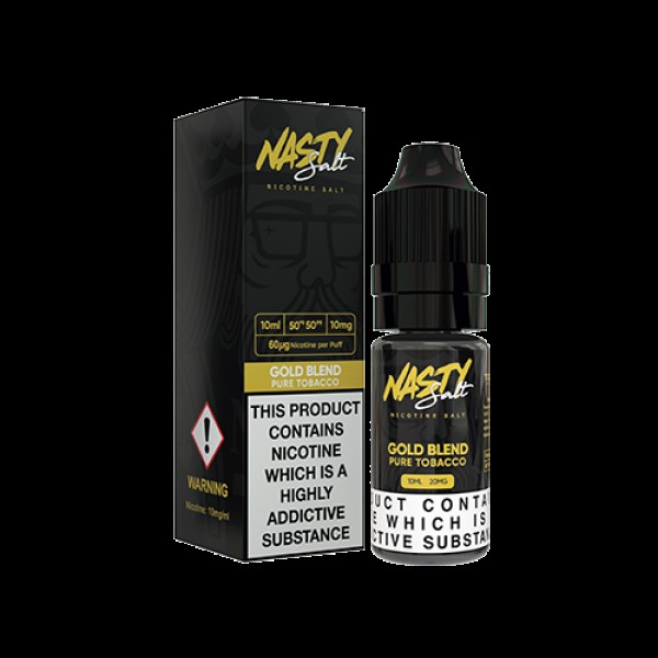 Nasty Juice Nasty Salt: Gold Blend E-Liquid 10ml