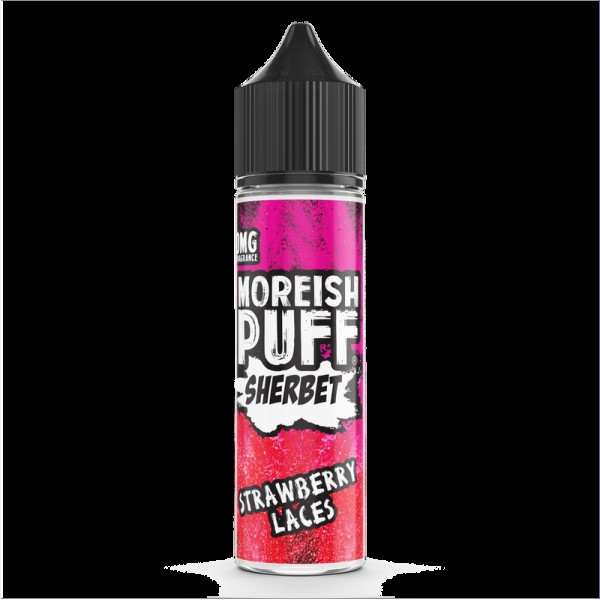 Moreish Puff Sherbet Strawberry Laces 0mg 50ml Sho...