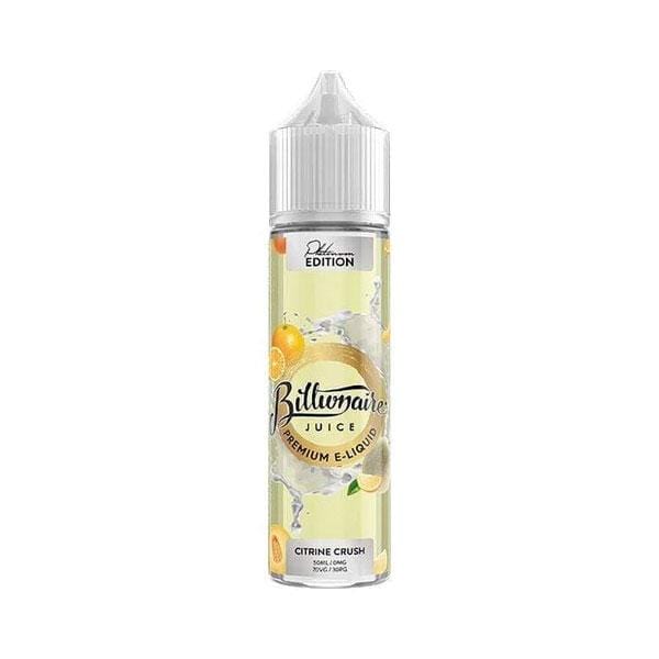 BILLIONAIRE JUICE PLATINUM SERIES - CITRINE CRUSH 0MG 50ML SHORTFILL