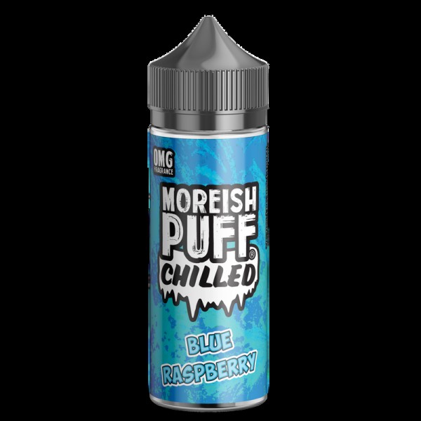 Moreish Puff Chilled Blue Raspberry 0mg 100ml Shor...