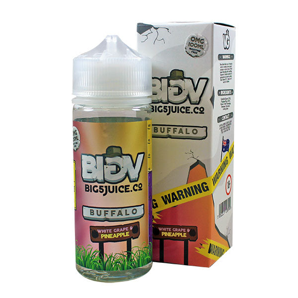 Big 5 Buffalo White Grape & Pineapple E-liquid 100ml Short Fill