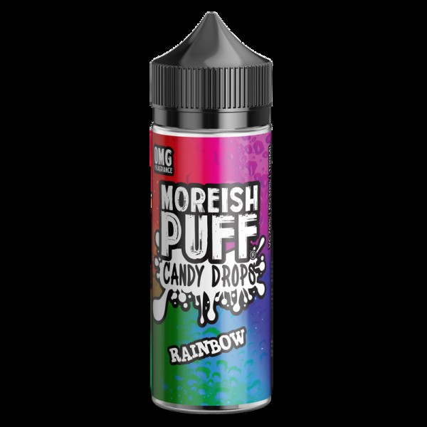 Moreish Puff Candy Drops Rainbow 0mg 100ml Short F...