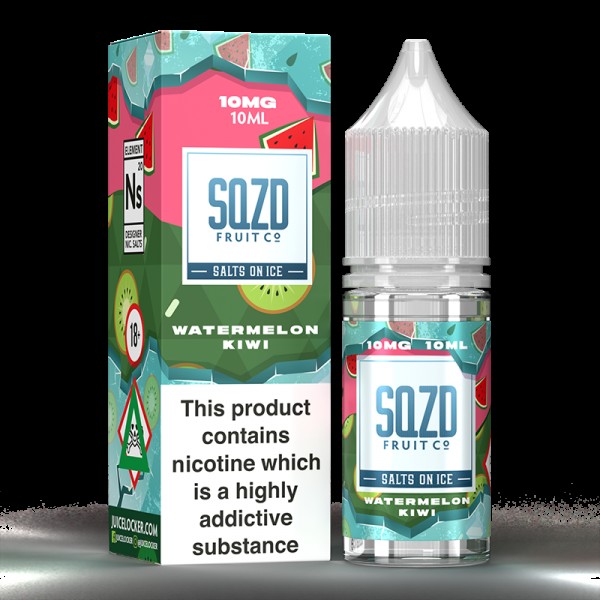 SQZD On Ice: Watermelon Kiwi 10ml Nic Salt