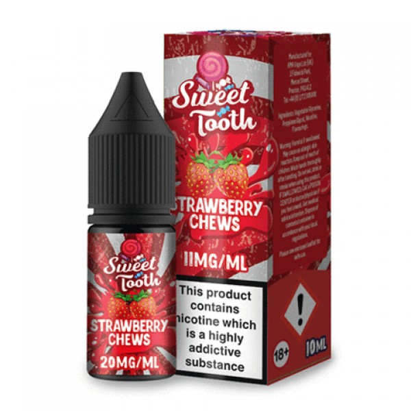 Sweet Tooth Strawberry Chew Salt 10ml Out Of Date