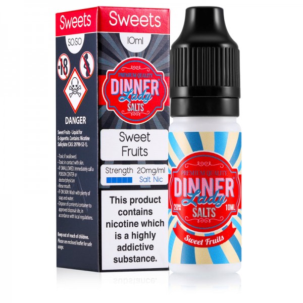 Dinner Lady Sweets: Sweet Fruits E-liquid Nic Salt...
