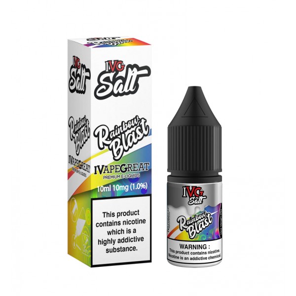 IVG Salt: Rainbow Blast E-liquid 10ml