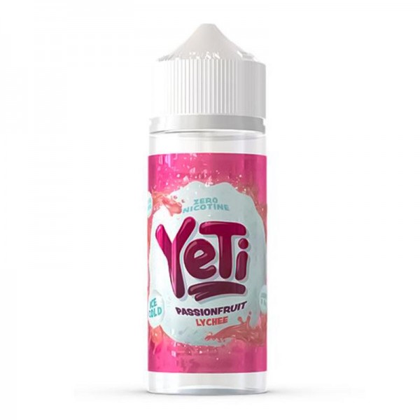Yeti Ice Cold Passionfruit Lychee 0mg 100ml Short ...