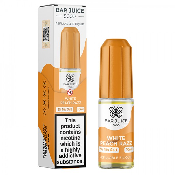 Bar Juice 5000 10ml Nic Salt White Peach Razz