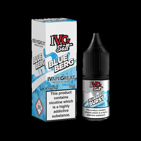 IVG Salt Blue Berg 10ml TPD Compliant E-liquid (Ju...