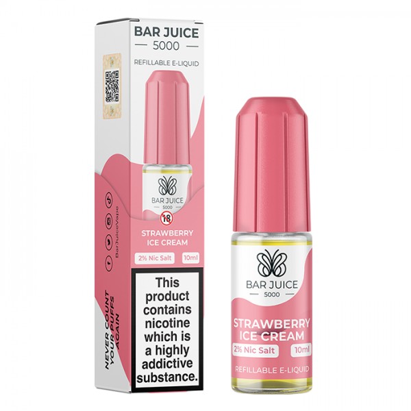 Bar Juice 5000 10ml Nic Salt Strawberry Ice Cream