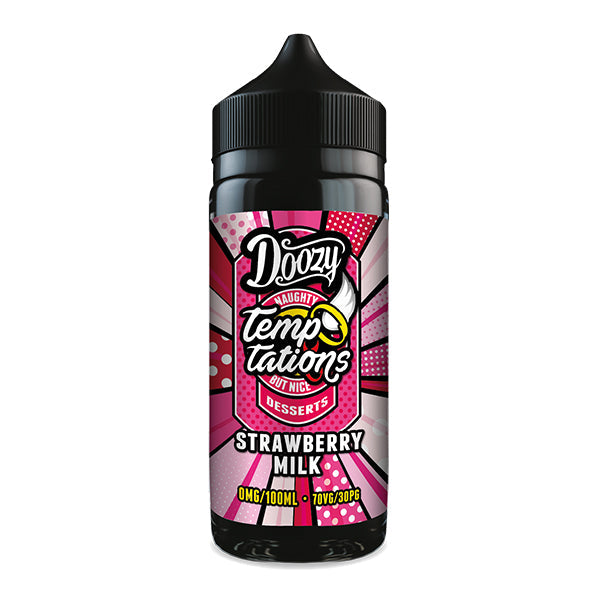 Doozy Temptations Strawberry Milk E-Liquid 100ml S...