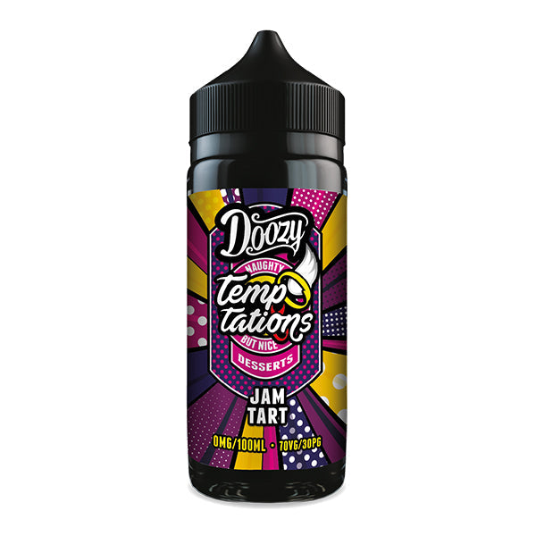 Doozy Temptations Jam Tart E-Liquid 100ml Short fi...