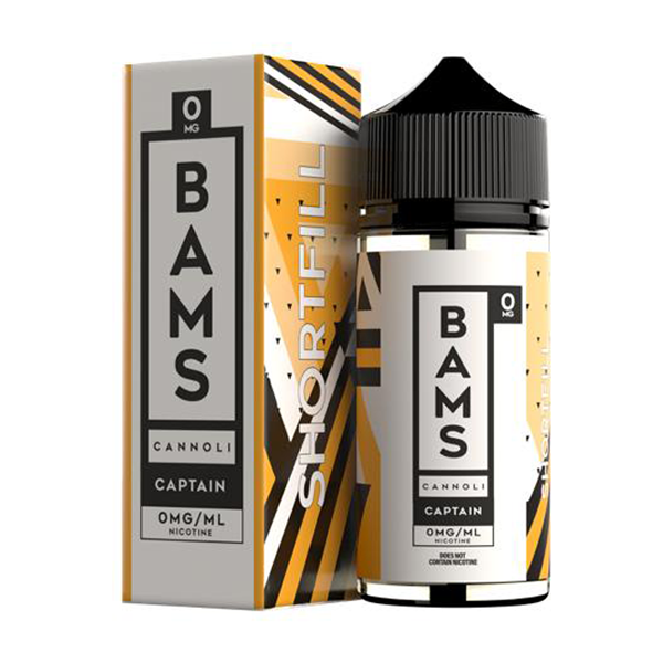 Bams Captain Cannoli 100ml Short Fill E-Liquid