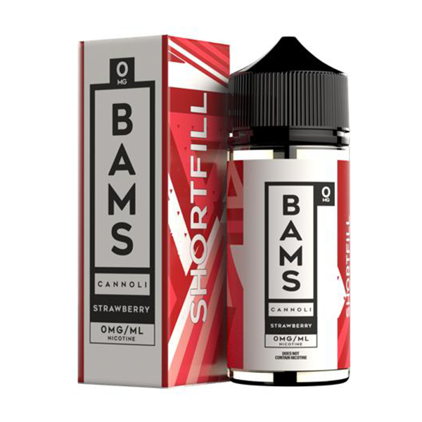 Bams Strawberry Cannoli 100ml Short Fill E-Liquid