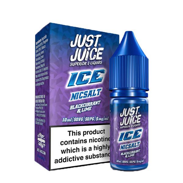 Just Juice Ice Blackcurrant & Lime Nic Salt 10...