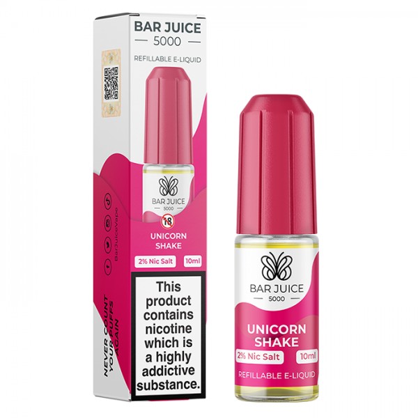 Bar Juice 5000 10ml Nic Salt Unicorn Shake