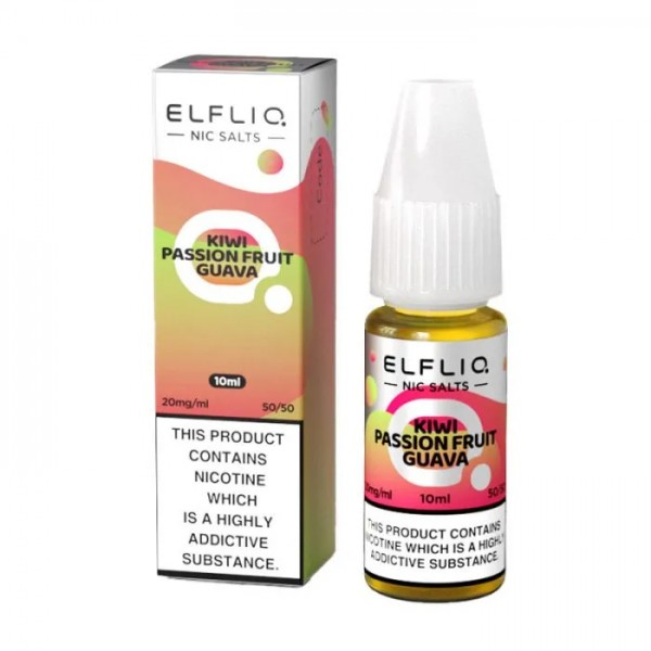 Elf Bar ELFLIQ Kiwi Passionfruit Guava Nic Salt 10...