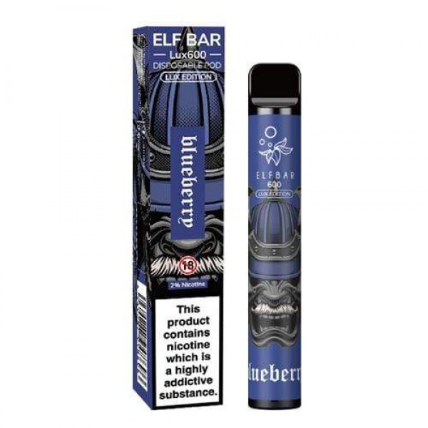 Elf Bar Lux 600 Blueberry Disposable Vape Device