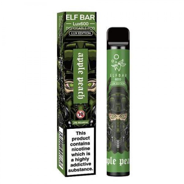 Elf Bar Lux 600 Apple Peach Disposable Vape Device